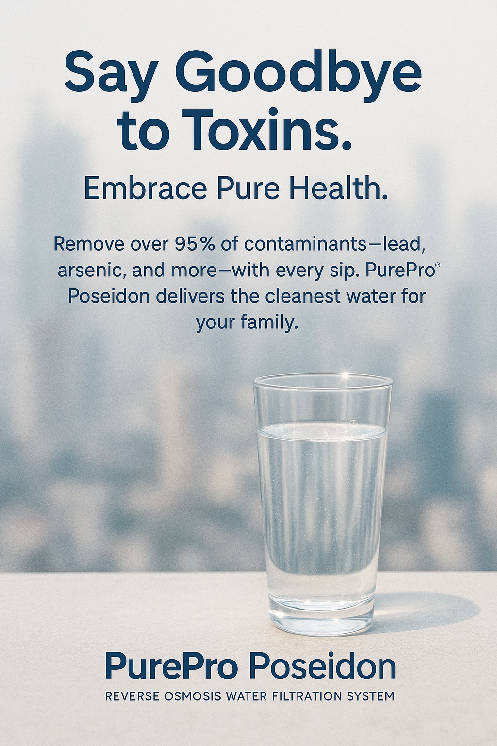 PUREPRO POSEIDON REVERSE OSMOSIS WATER FILTRATION SYSTEM