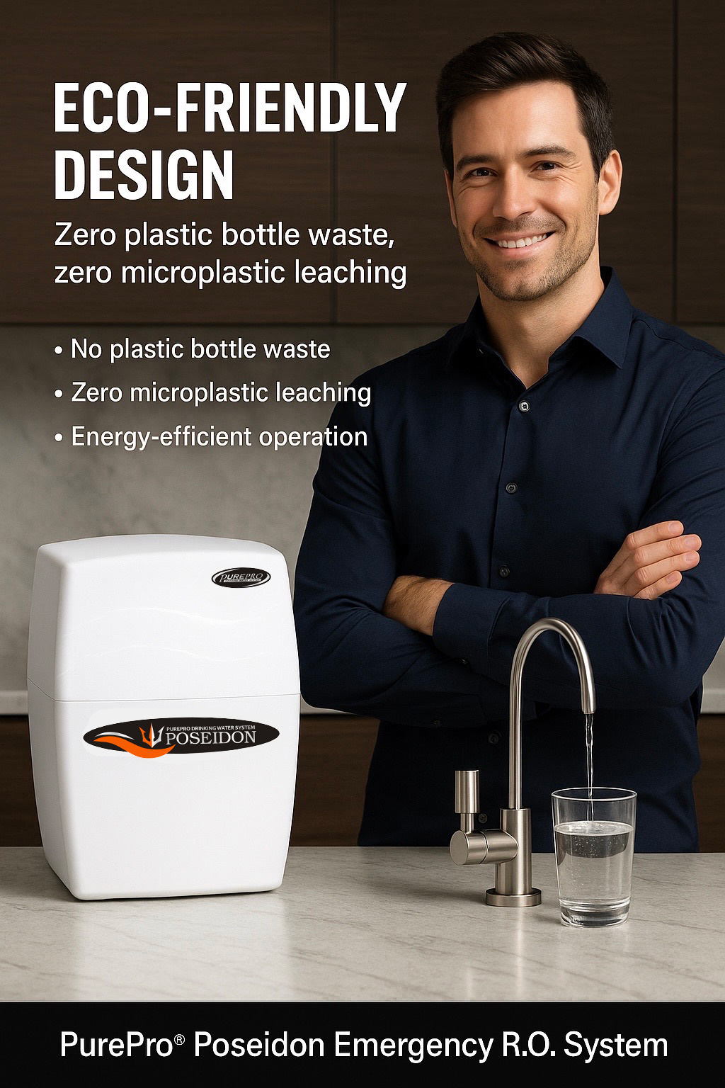 PUREPRO POSEIDON REVERSE OSMOSIS WATER FILTRATION SYSTEM